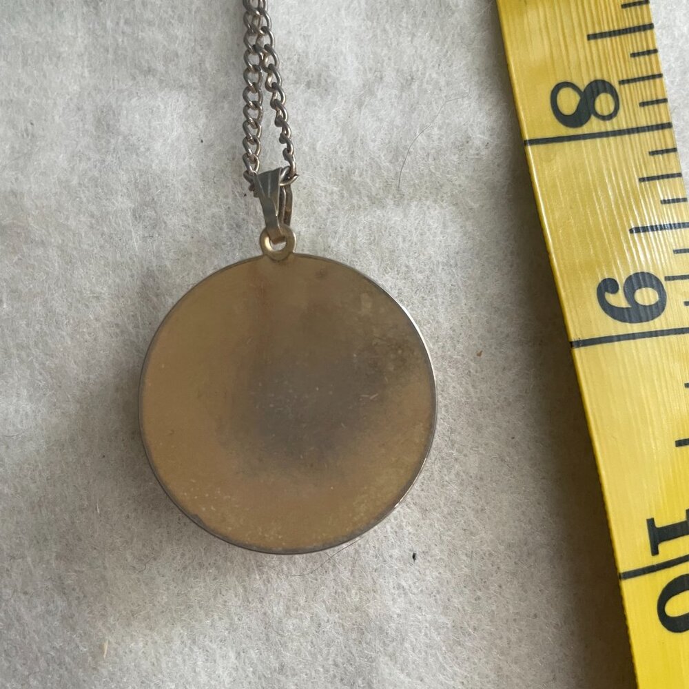 Vintage gold tone rose necklace - Picture 4 of 4